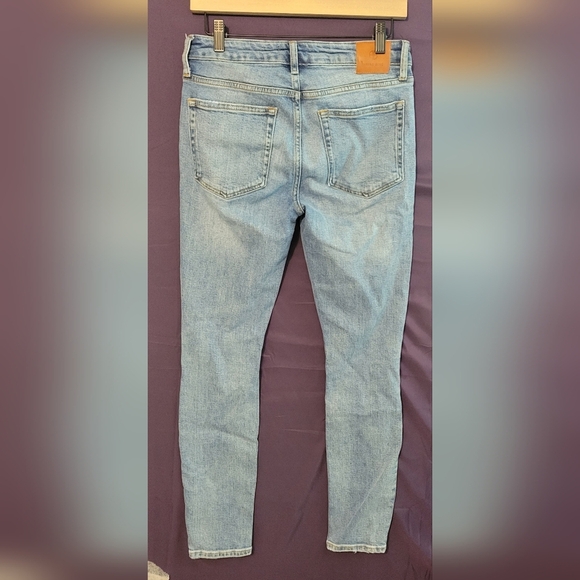 Anine Bing Blue Distressed Skinny Jeans Size 28 - Picture 3 of 7